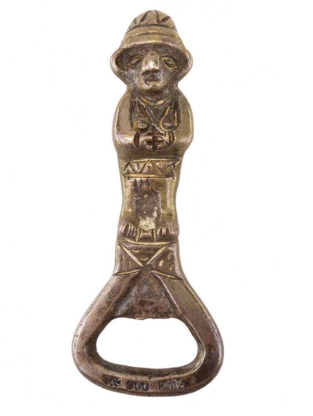 Peru Vintage 900 Silver PERL Bottle Opener 3 5/8"